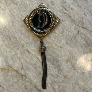 D pin made in Japan nwt art deco vibes